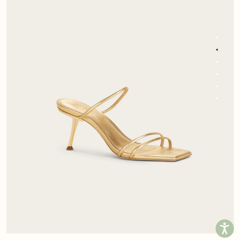 Cult Gaia Lydia Sandal - Gold, worn once